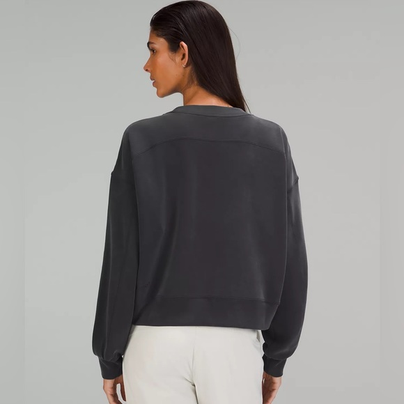 Lululemon Perfectly Oversized Cropped Crew Softstreme - Picture 2 of 4